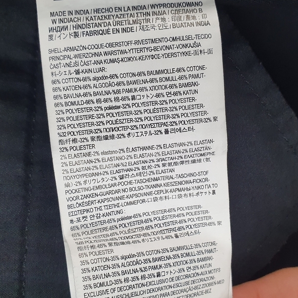 VANS Wide Leg Chino Pants‎ Black Women Size 9 Baggy Streetwear Skater Grunge - Picture 14 of 15